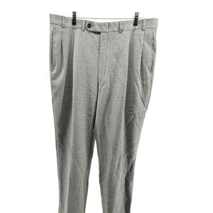 Nautica Gray Wool Cashmere 
 Flat Front Cuffed Mens Dress Pant 38 X 34
38 X 34